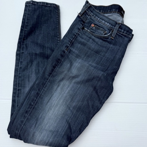 Hudson Nico Super Skinny Midrise Jeans Dark Blue Skinny Jeans - Picture 1 of 10